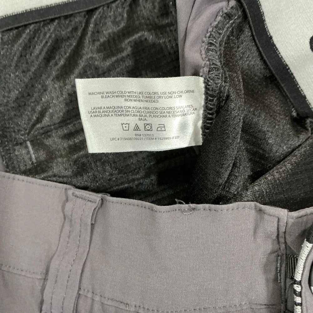 Orvis Hiking Pants Mens 38x32 Flat Front, Gray, Fishing, Outdoor, Gorpcore